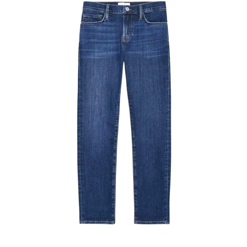 NWT FRAME Le Garçon Cropped Boyfriend Azure Jeans Denim Size 25 - Picture 10 of 11
